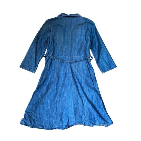 Talbots Girls Eyelet White Dress Easter Flower Girl Size 8 - Picture 2 of 3